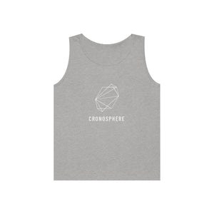 White logo Cronosphere Cotton Tank Top