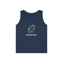 White logo Cronosphere Cotton Tank Top