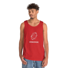 White logo Cronosphere Cotton Tank Top