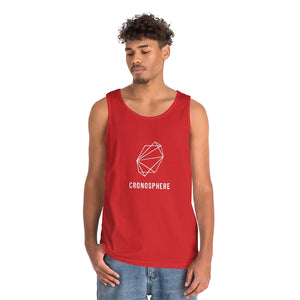 White logo Cronosphere Cotton Tank Top