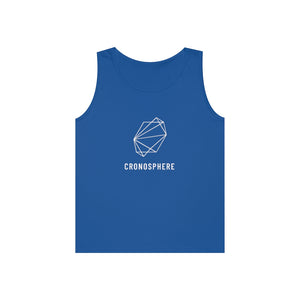 White logo Cronosphere Cotton Tank Top