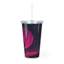 Holding the Sphere Plastic Tumbler with Straw