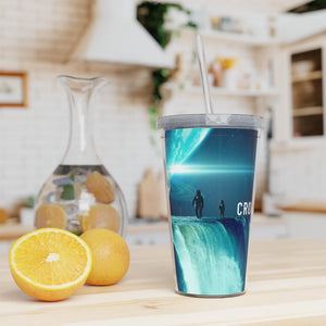 Explore the Sphere Plastic Tumbler with Straw